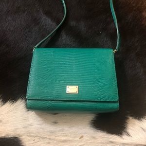 Limited ed. Green Leather Dolce & Gabbana Purse